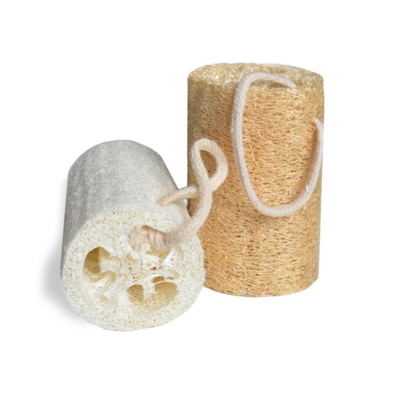 OTB Refills natural loofah exfoliating sponge with textured surface for gentle skin cleansing and exfoliation.