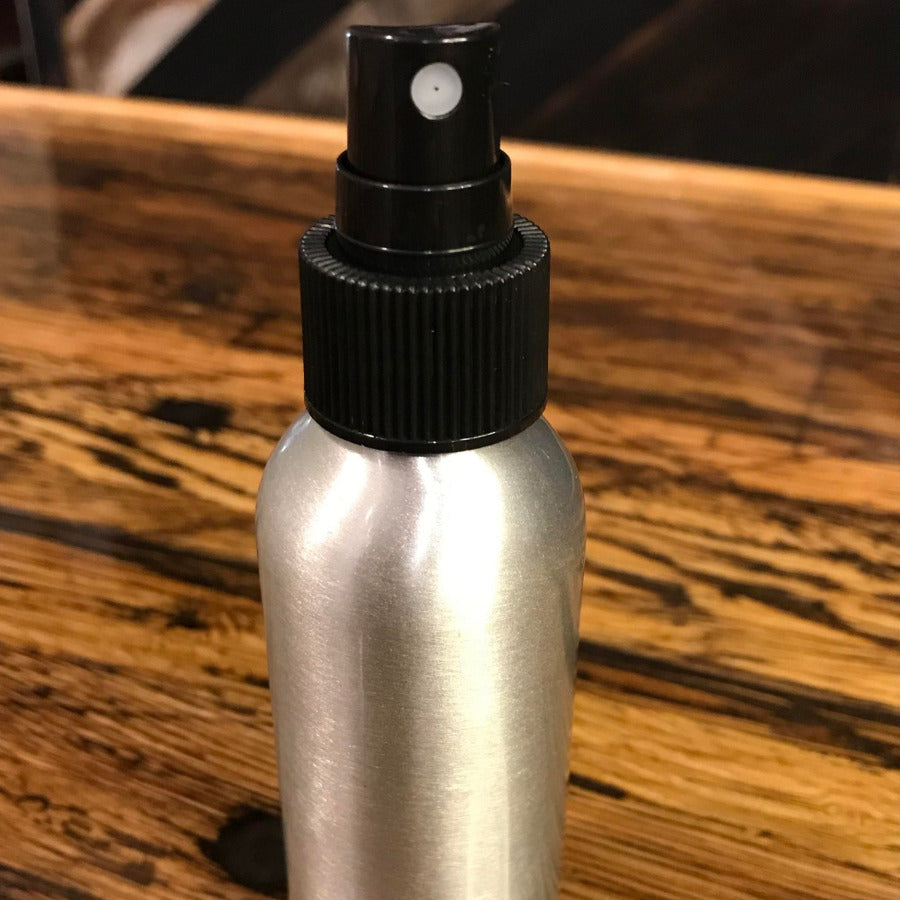 OTB Refills aluminum bottles with lotion, soap, and fine mist spray pumps, ideal for eco-friendly personal care and travel.