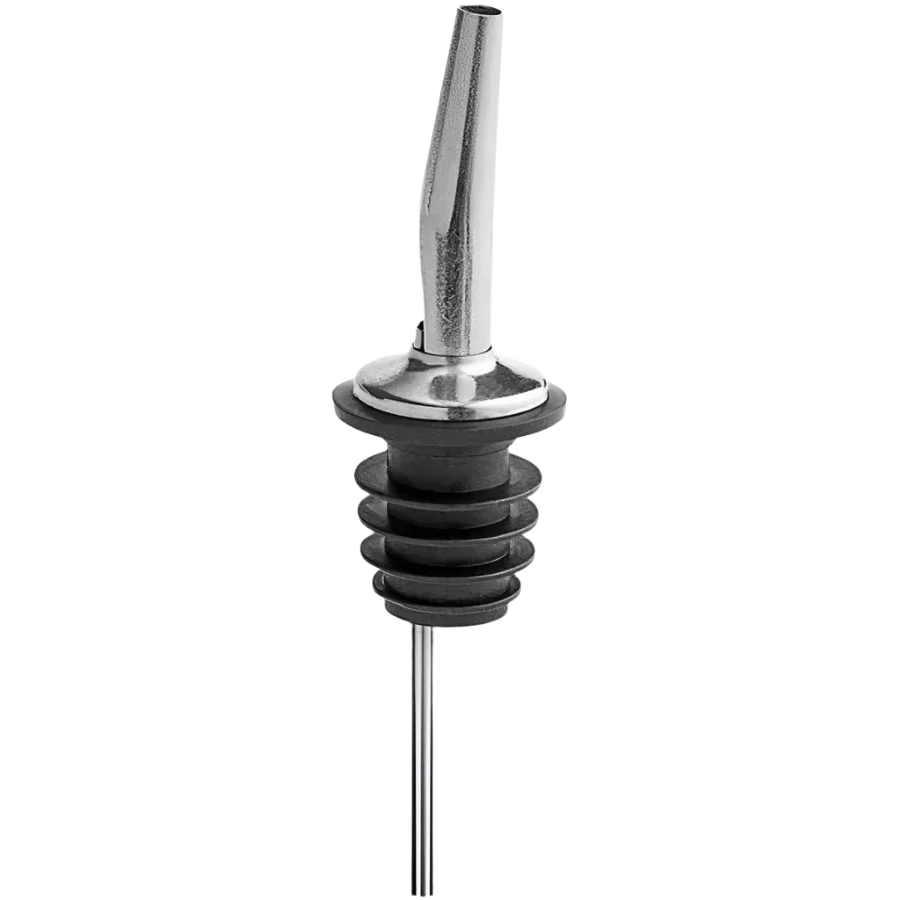 OTB Refills pour spout attached to a bottle, designed for smooth and controlled liquid pouring.