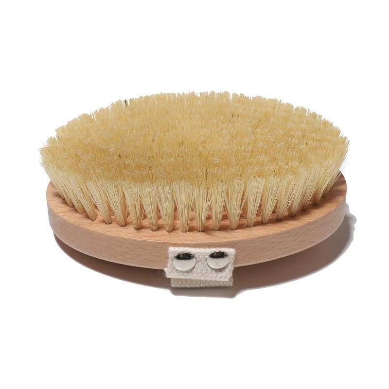 Beechwood dry brush from OTB Refills with natural bristles, suitable for skincare or cleaning applications.