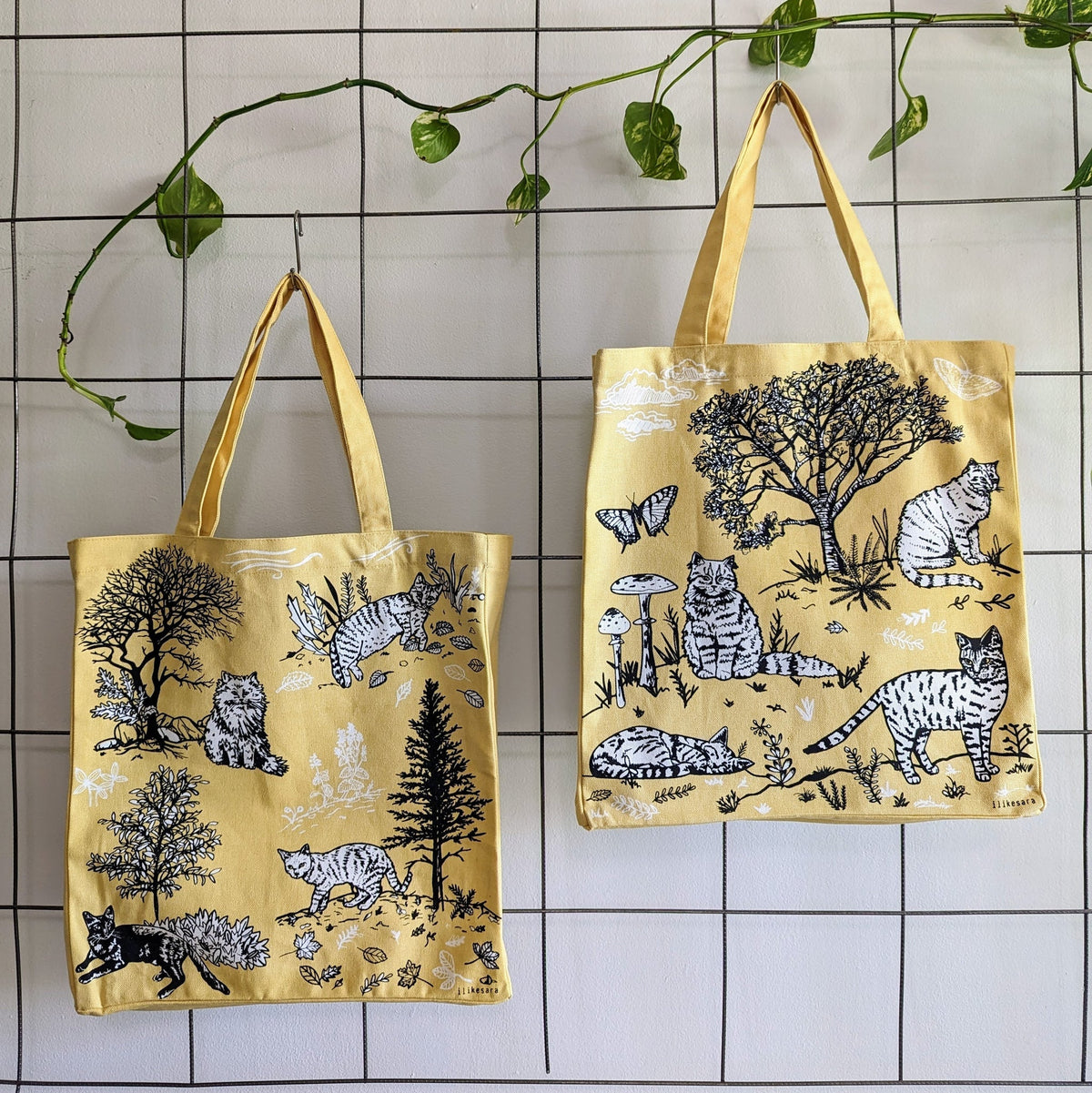 ilikesara tote bag with durable fabric and sturdy handles, featuring a simple, stylish design perfect for everyday use