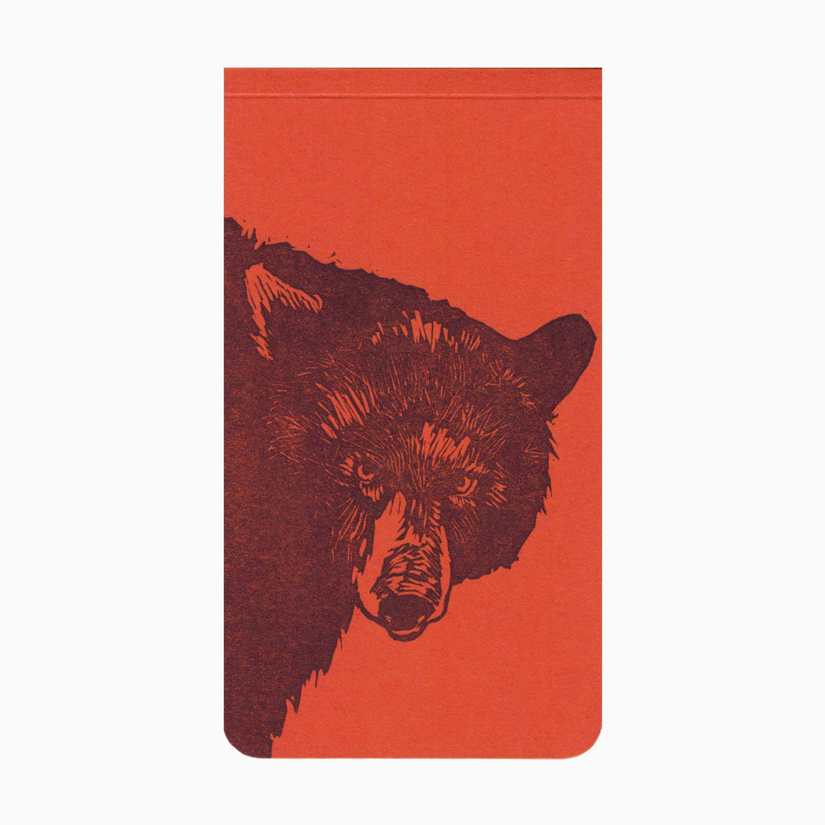Blackbird Letterpress jotter notebook with black cover and white interior pages, ideal for note-taking and writing.