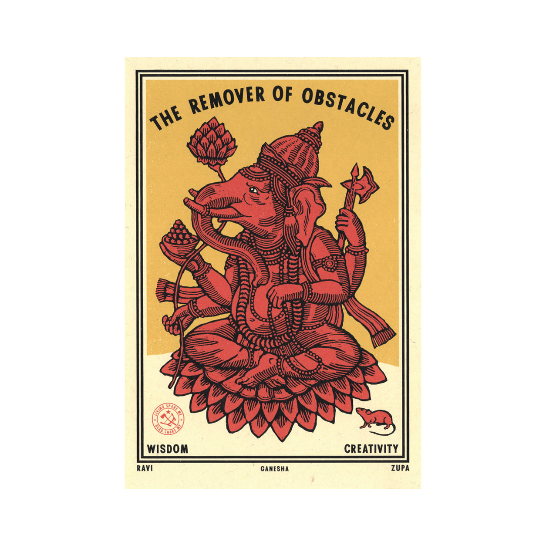 Small 5x7 inch print by Ravi Zupa Art, featuring intricate, detailed artwork in a vibrant, artistic design.