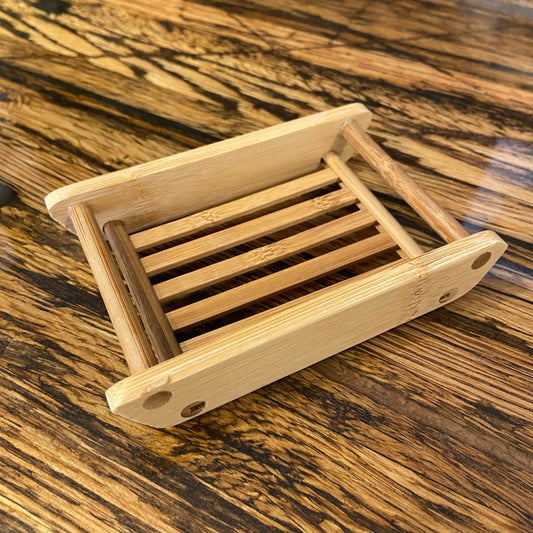 Bamboo Soap Dish - Fancy - Off the Bottle Refill Shop